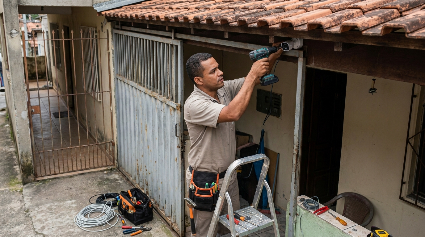 Instalação de Câmera Residencial em Atibaia‑SP