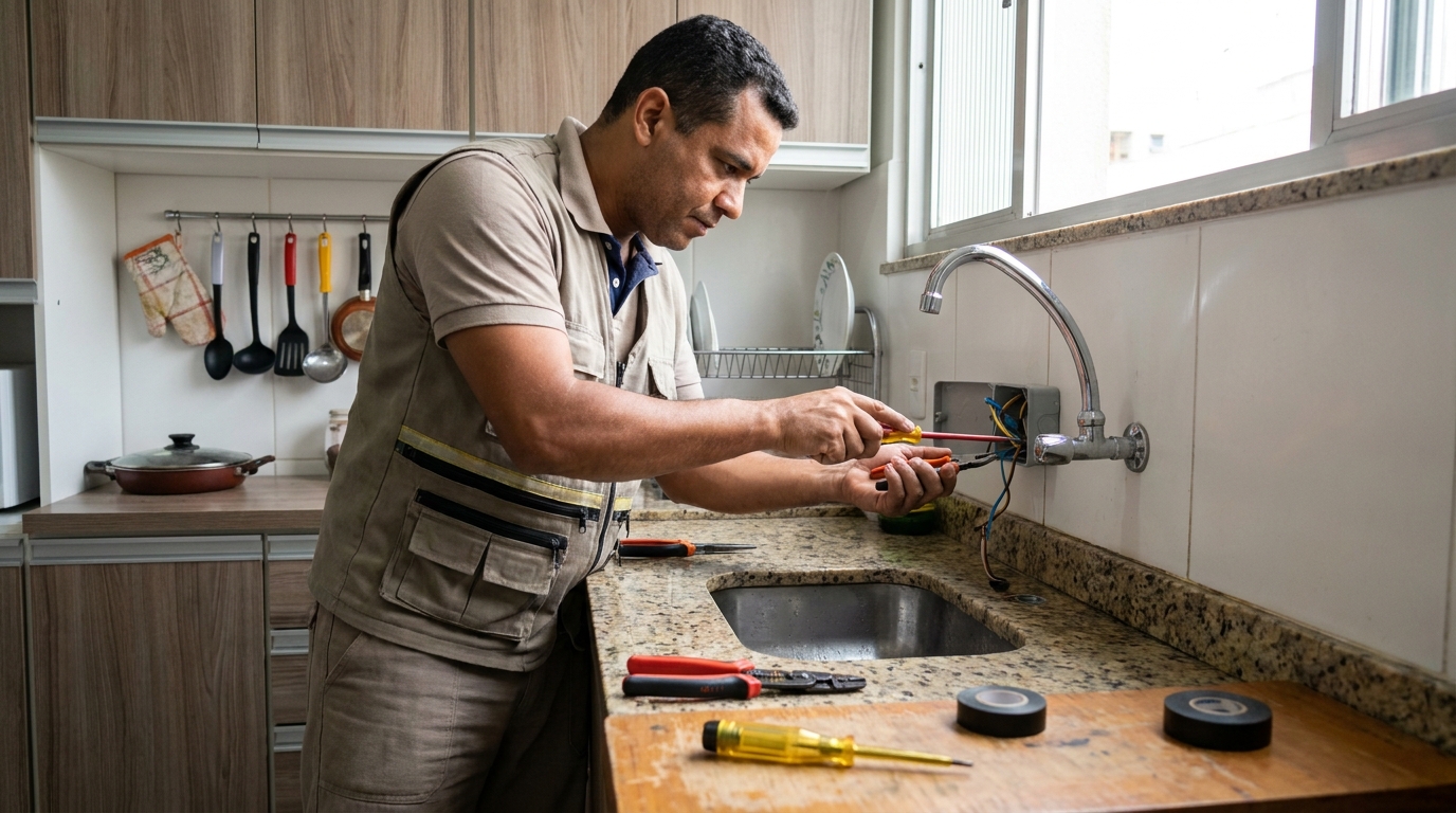 Instalação em Cozinha ou Área Gourmet no Centro, Atibaia‑SP