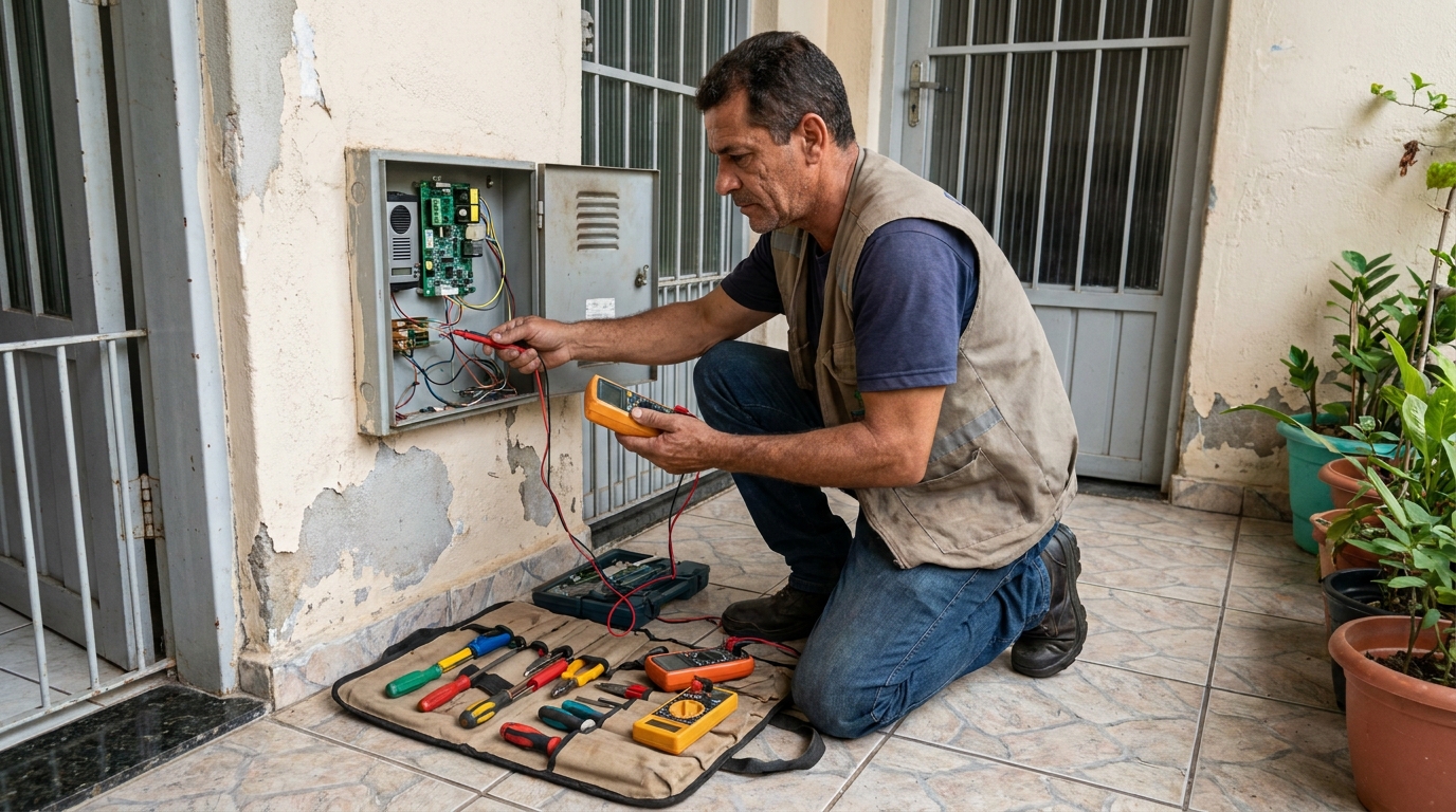 Troca de Fiação de Interfone em Atibaia‑SP